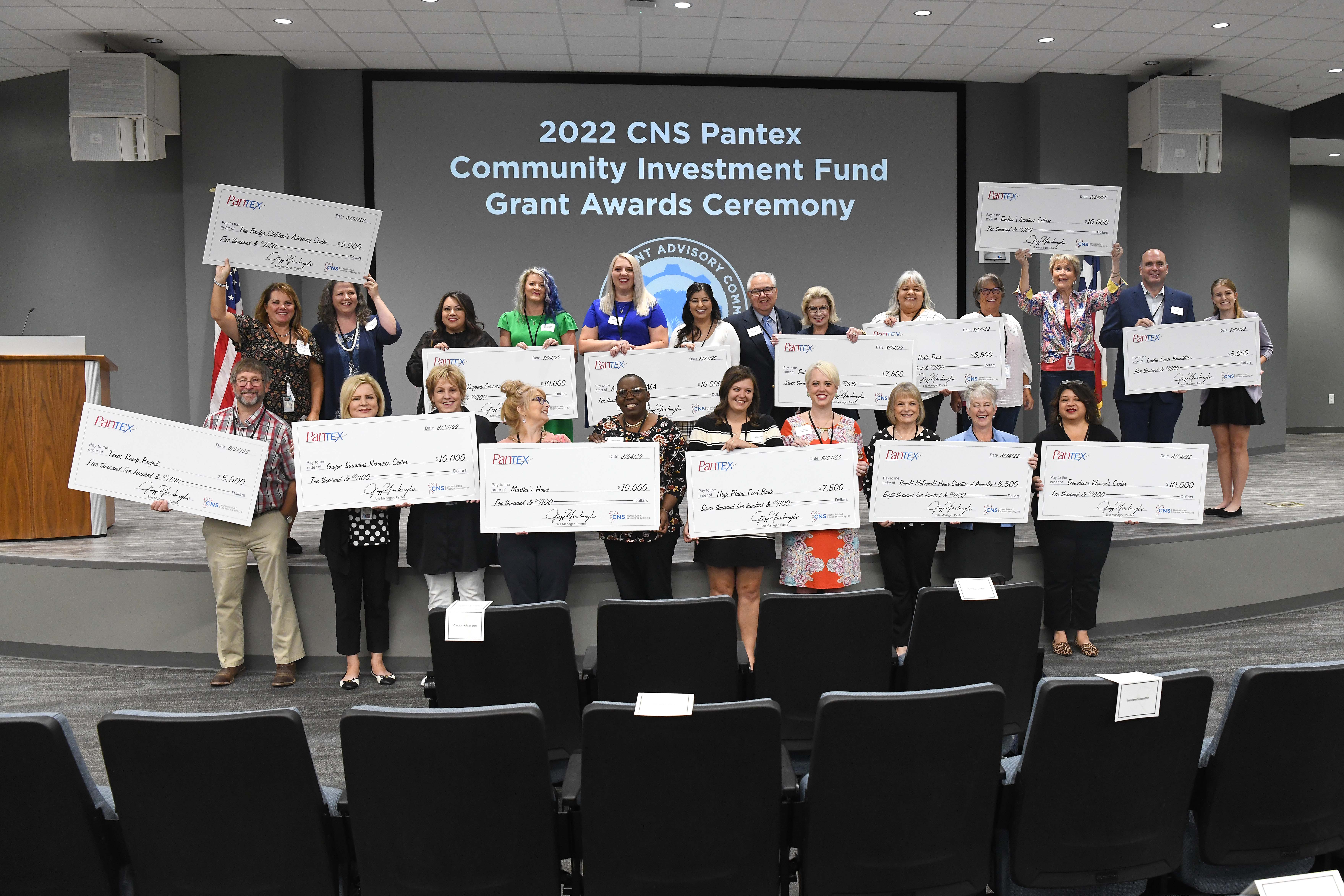 CNS Community Investment Grant Recipients are pictured following the grant ceremony