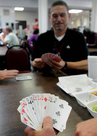 If it’s lunchtime at Pantex, there’s a game of Spades taking place. 