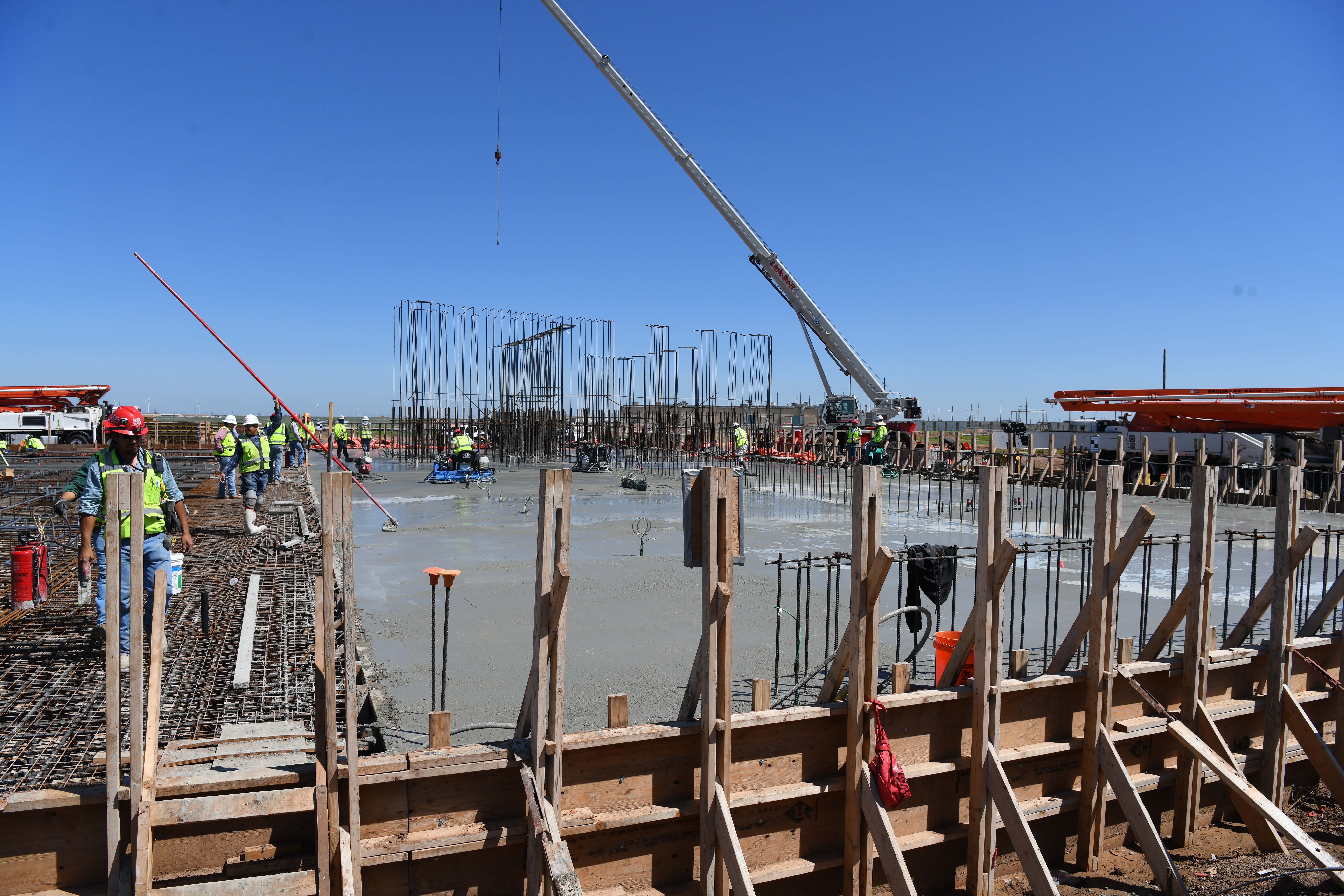 The project is expected to use more than 11,751 cubic yards of concrete