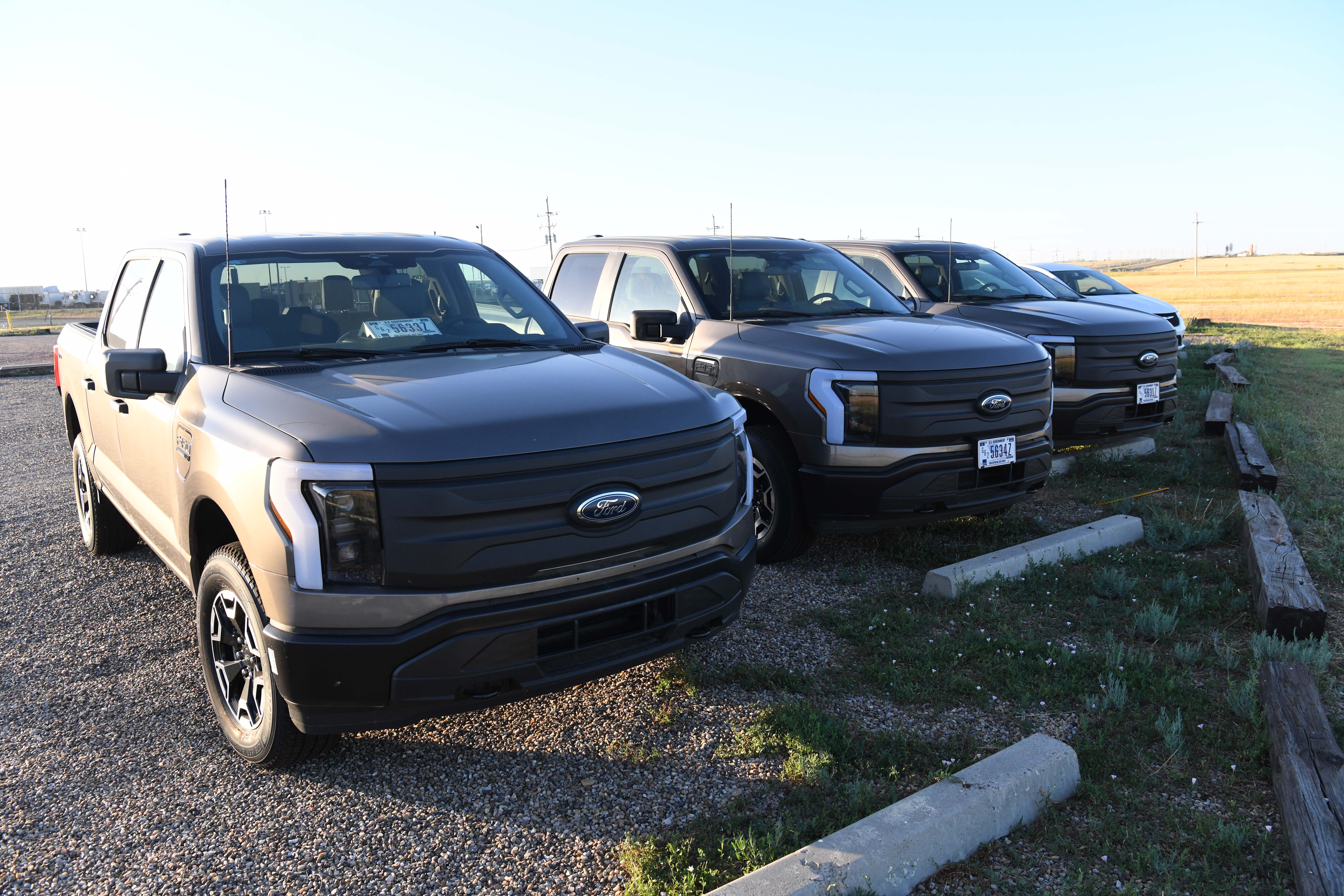 Pantex recently received three Ford F-150 Lightning electric pickups.