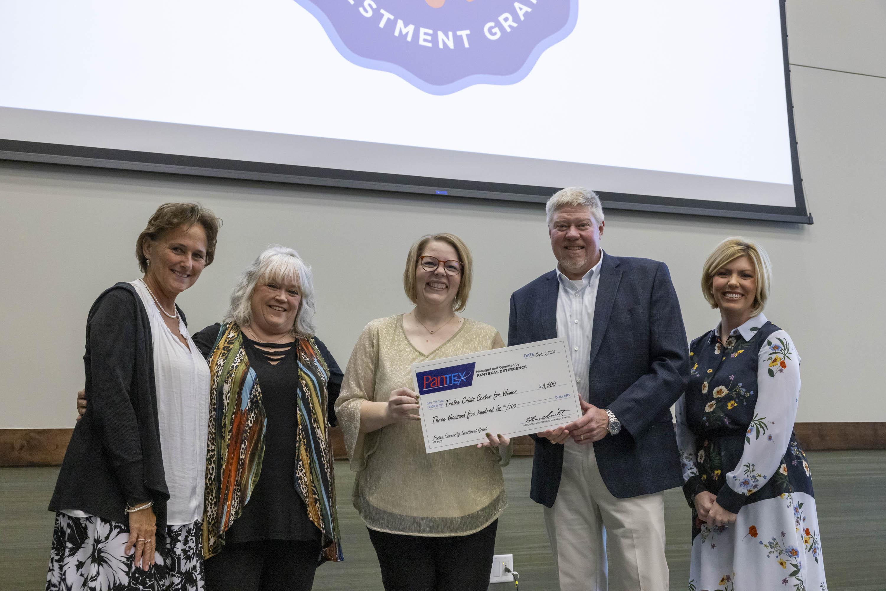 Pantex Grant Recipients, Tralee Center Crisis for Women