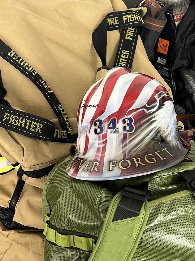 9/11 commemorative helmet