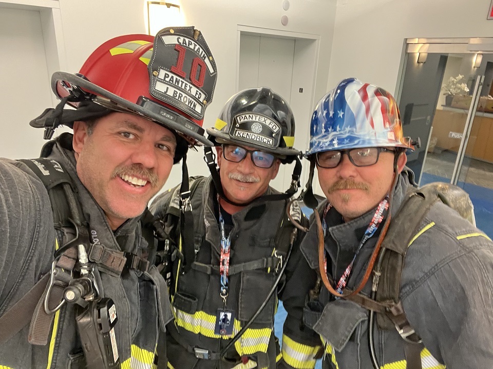 Firefighters Jacob Frame, Joshua Brown, and Mike Kendrick 