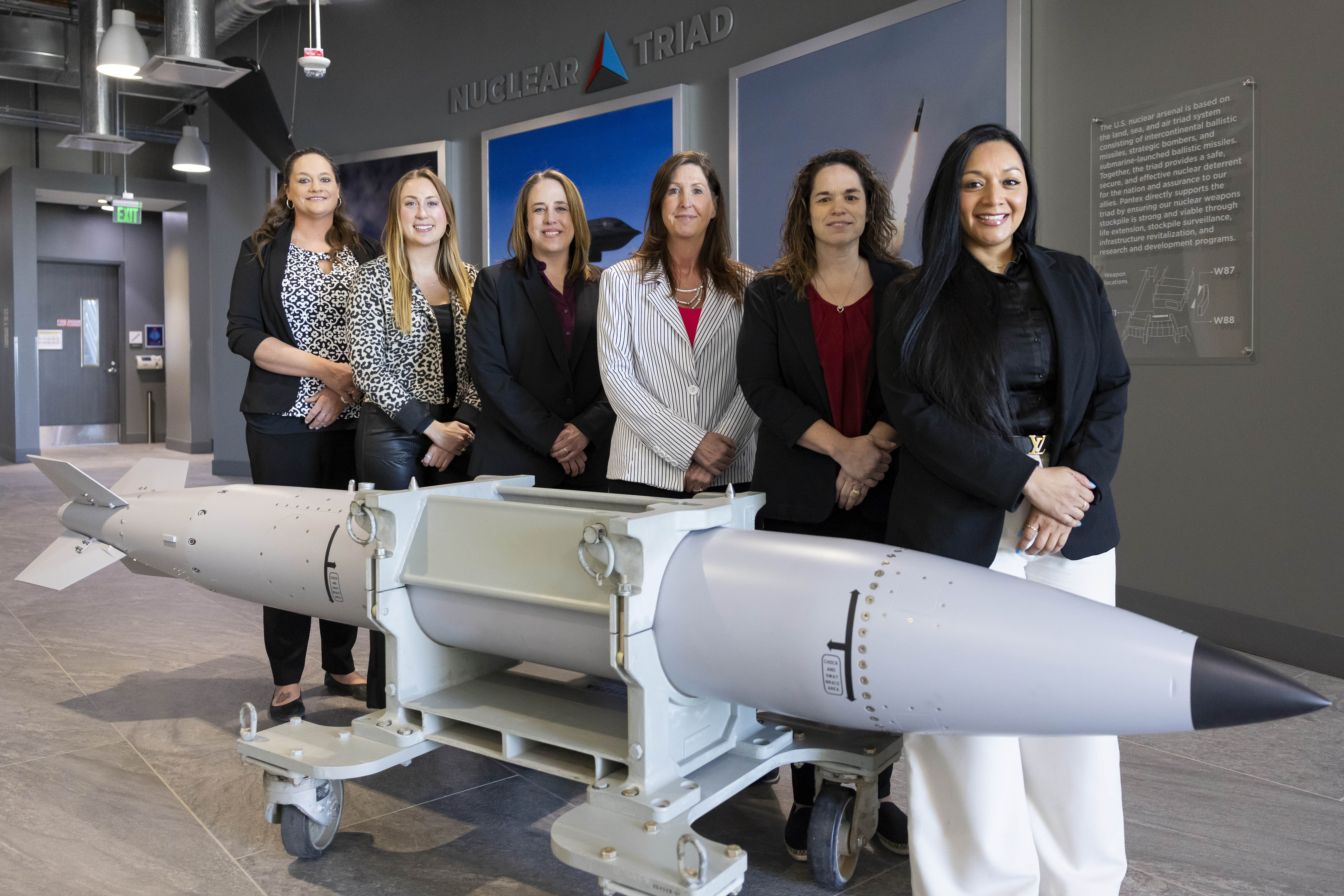 The six women of Pantex Operations. From L to R: Whitney Conner, Jordan Payton, Adriene Marcos Ott, Daphne Gann, Juanita Jones, and Crystal Ybarra