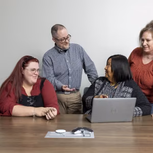 Pictured left to right: Burkleigh Hund, Tuck Traynor, Juareen Green, and Roberta Brown