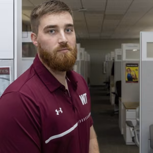 Reliability Master Data Engineer Nate Orwig believes teamwork and a strong sense of community are vital in his role at Pantex.